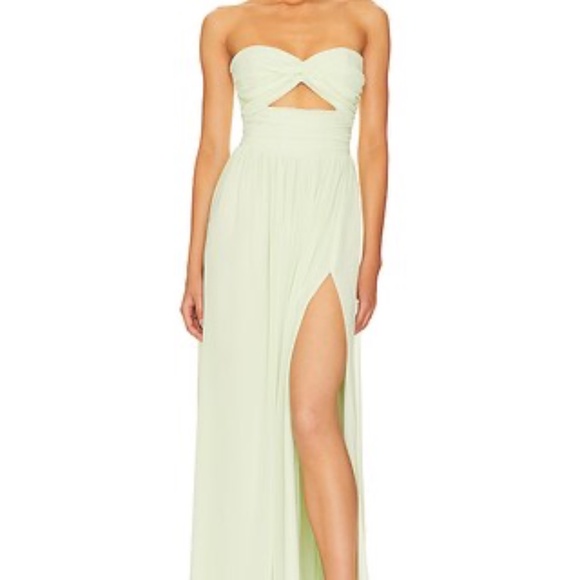 Katie May Adele Gown in Honeydew maxi - Picture 1 of 14